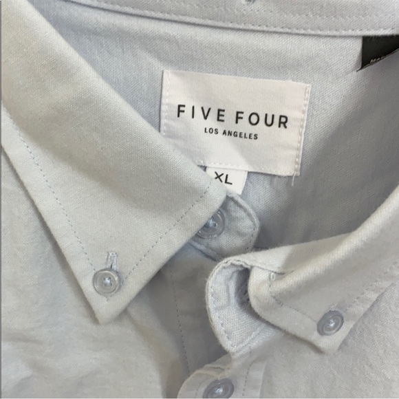 NWT Five Four Button Down Long Sleeves Blue Shirt Size XL - Picture 6 of 13